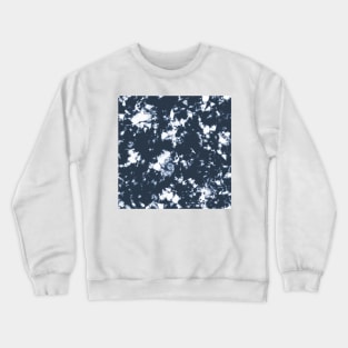 Navy blue Storm - Tie Dye Shibori Texture Crewneck Sweatshirt